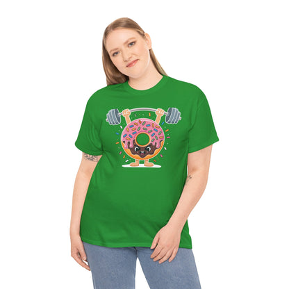 Funny Weightlifing Fitness Workout Gym Donut Lover T-Shirt