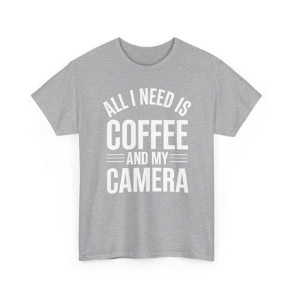 All I Need Is Coffee And My Camera Photography Gift T-Shirt