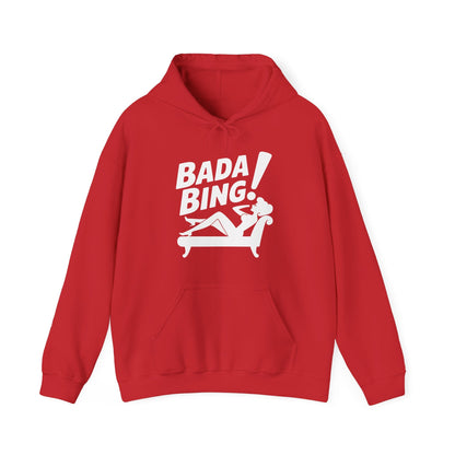 Funny Vintage Bada Sarcastic Bing Retro Sexy Girl Bada Bam Hoodie
