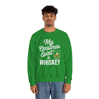 Funny Christmas Drinking Shirt Whiskey Liquor Drinker Saying Sweatshirt