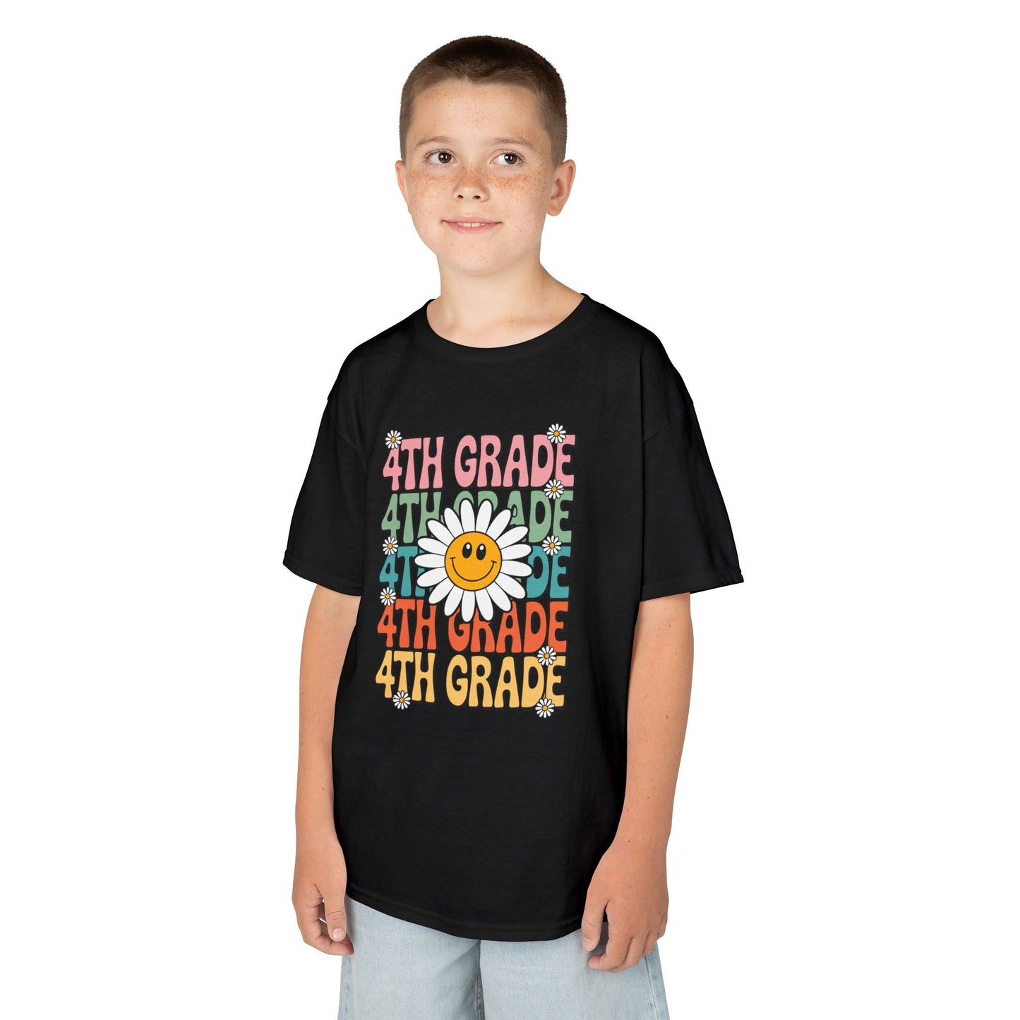 Groovy 4th Grade Back To School First Day of Fourth Grade T-Shirt