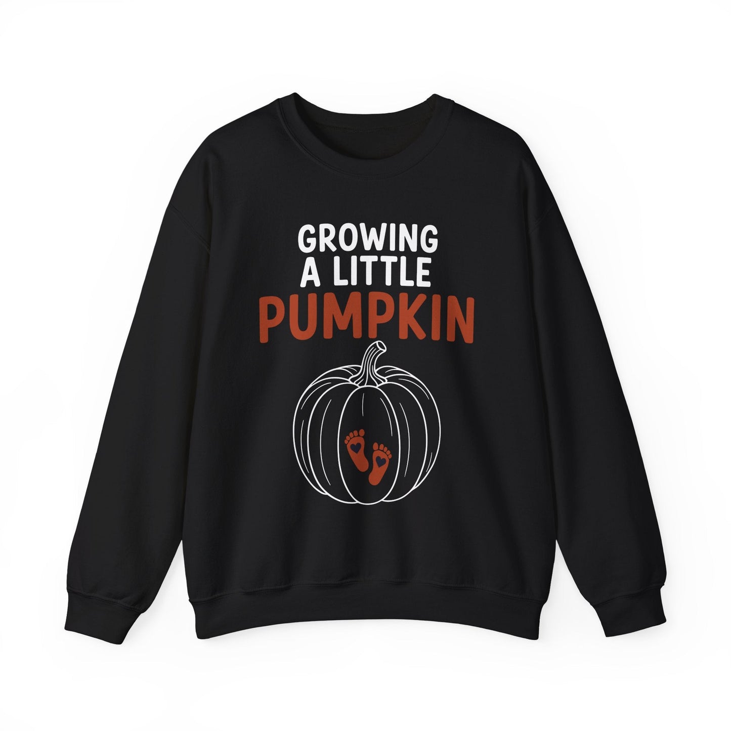 Growing A Little Pumpkin Fall Thanksgiving Baby Bump Wife Sweatshirt