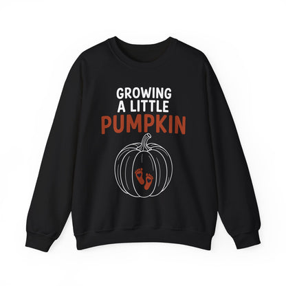 Growing A Little Pumpkin Fall Thanksgiving Baby Bump Wife Sweatshirt