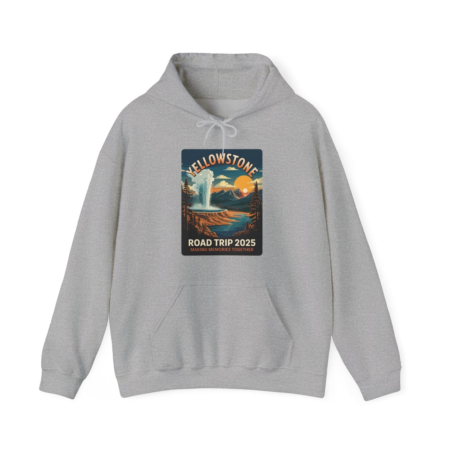 Yellowstone Family Road Trip 2025 National Park Outdoor Hoodie