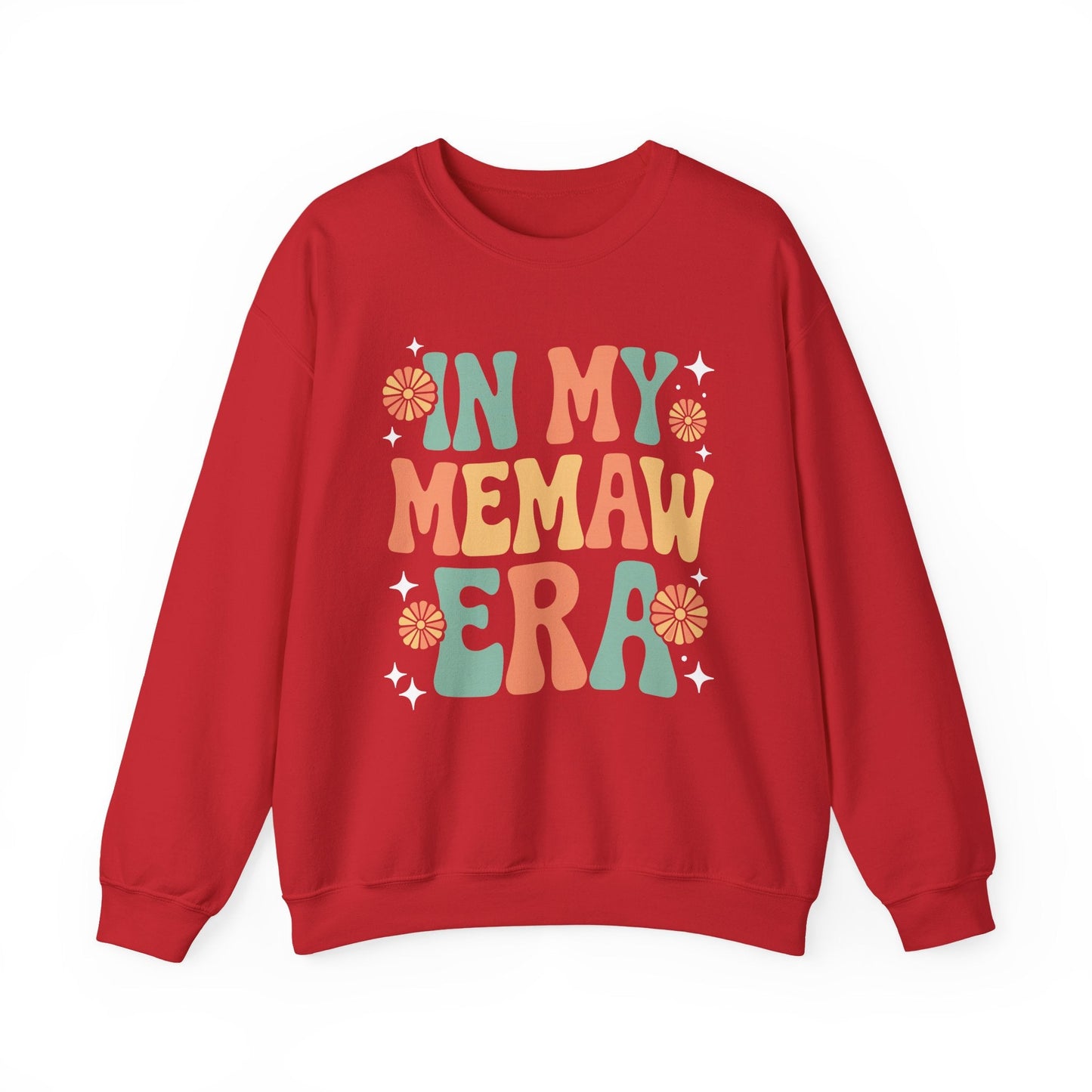 In My Memaw Era Funny Sarcastic Groovy Retro Mothers Day Sweatshirt