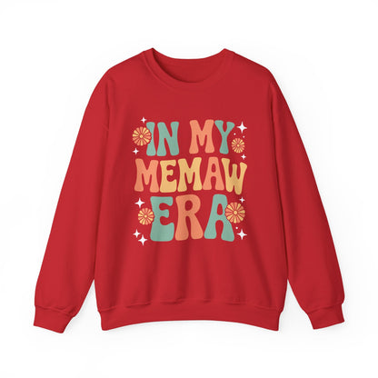 In My Memaw Era Funny Sarcastic Groovy Retro Mothers Day Sweatshirt