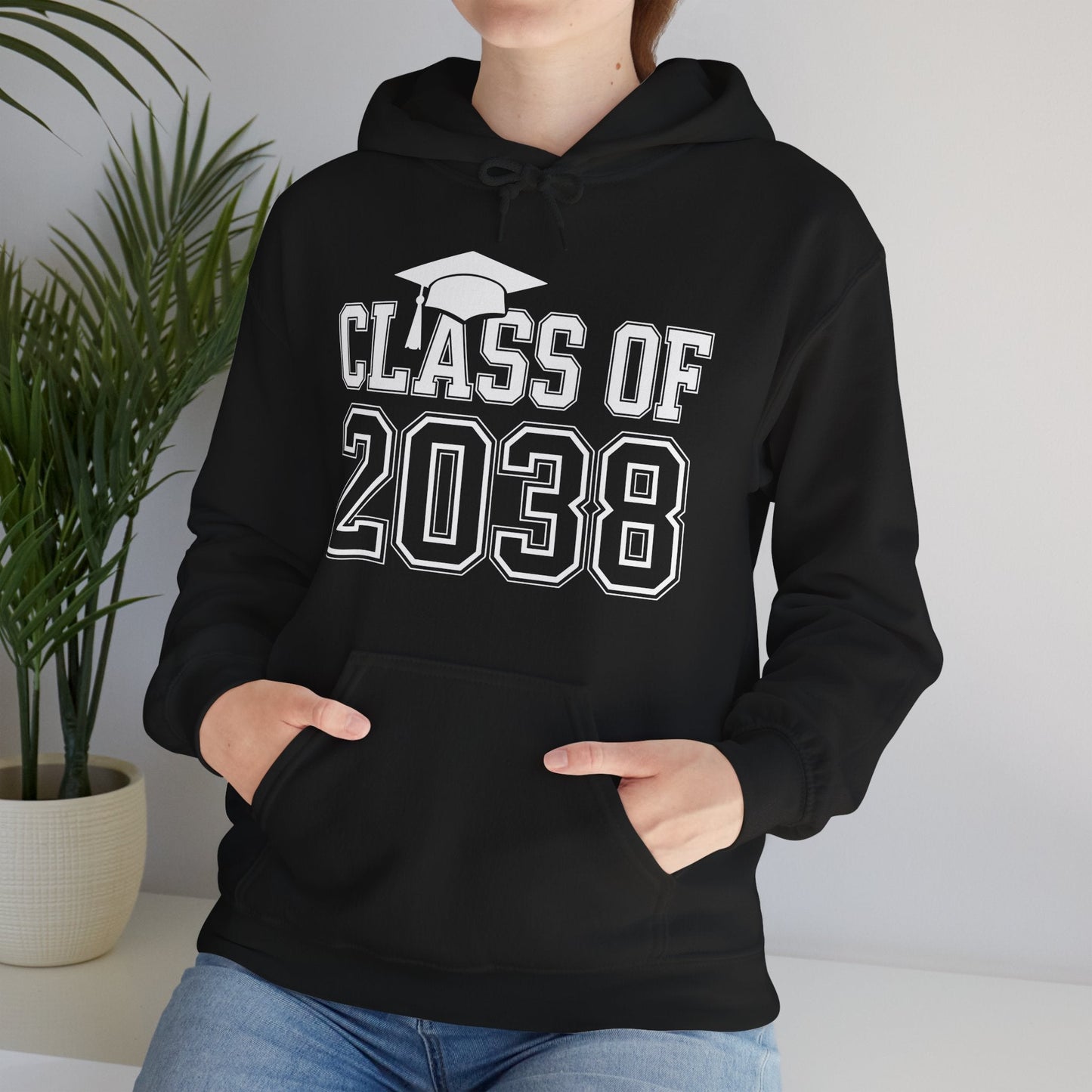 Class of 2038 Grow With Me Funny Kindergarten Back To School Hoodie