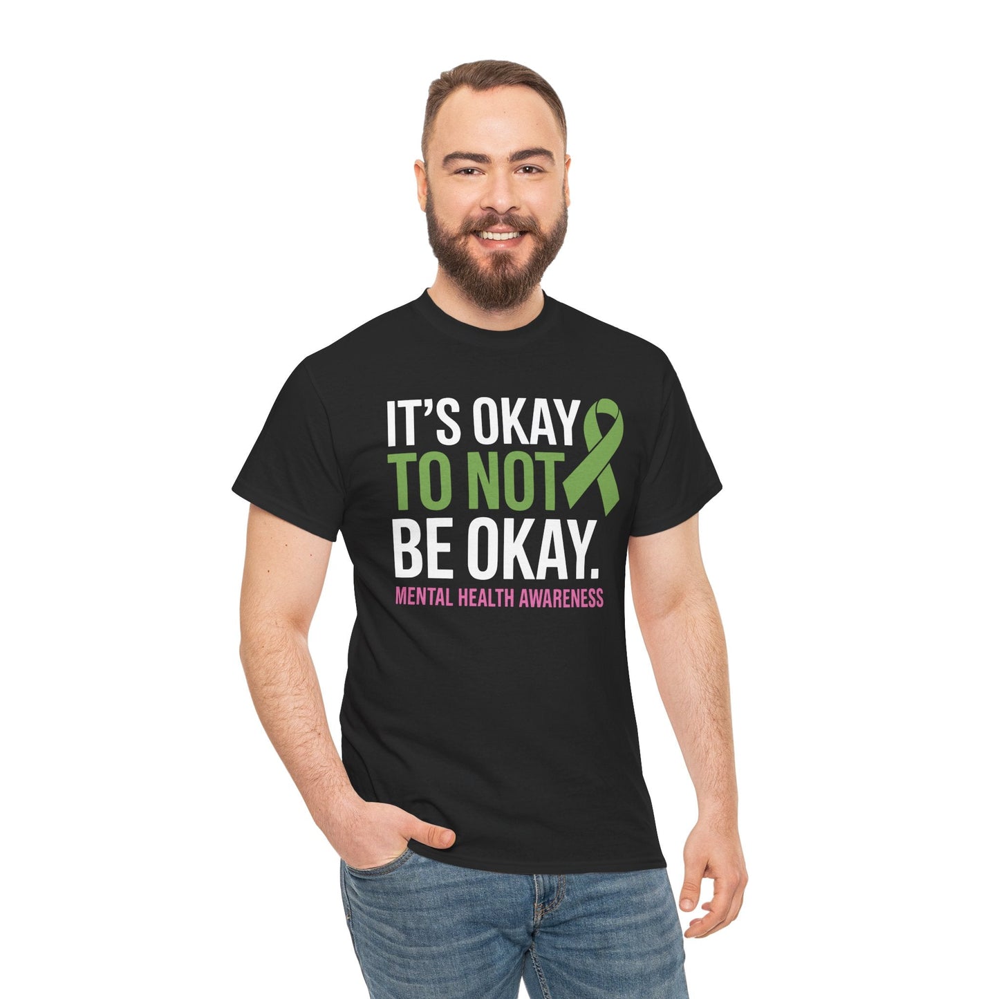 Its Okay To Not Be Okay Mental Health Awareness Ribbon T-Shirt