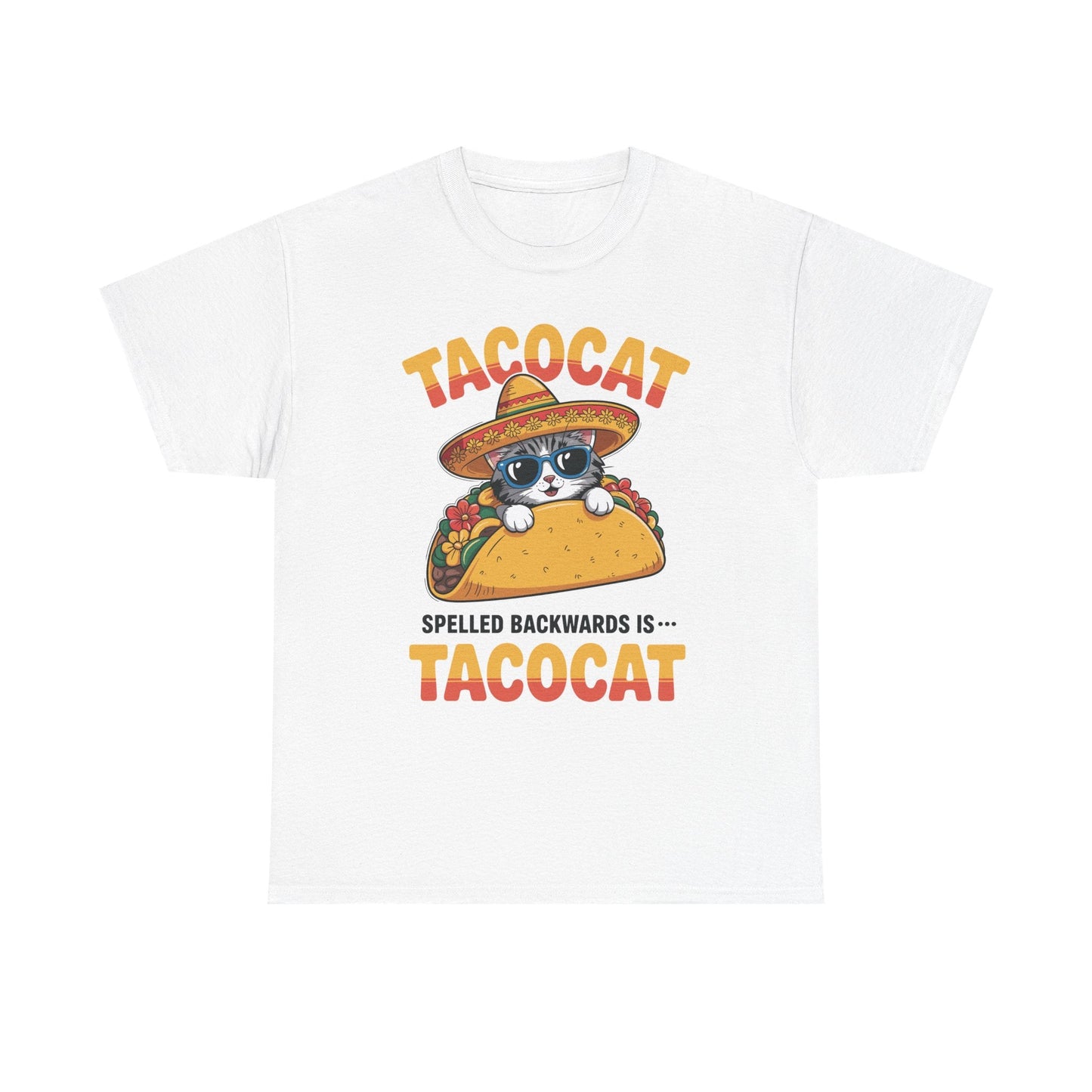 Tacocat Spelled Backwards Taco Cat Cinco De Mayo T-Shirt Men Women