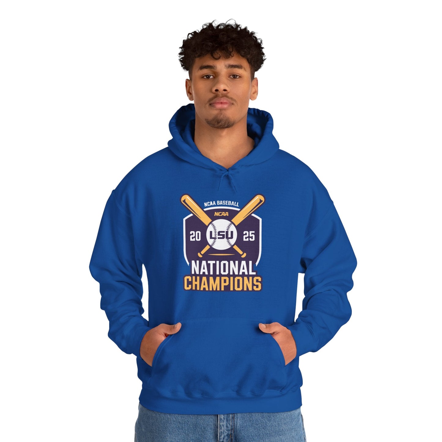 LSU Baseball 2025 National Champions Logo Hoodie