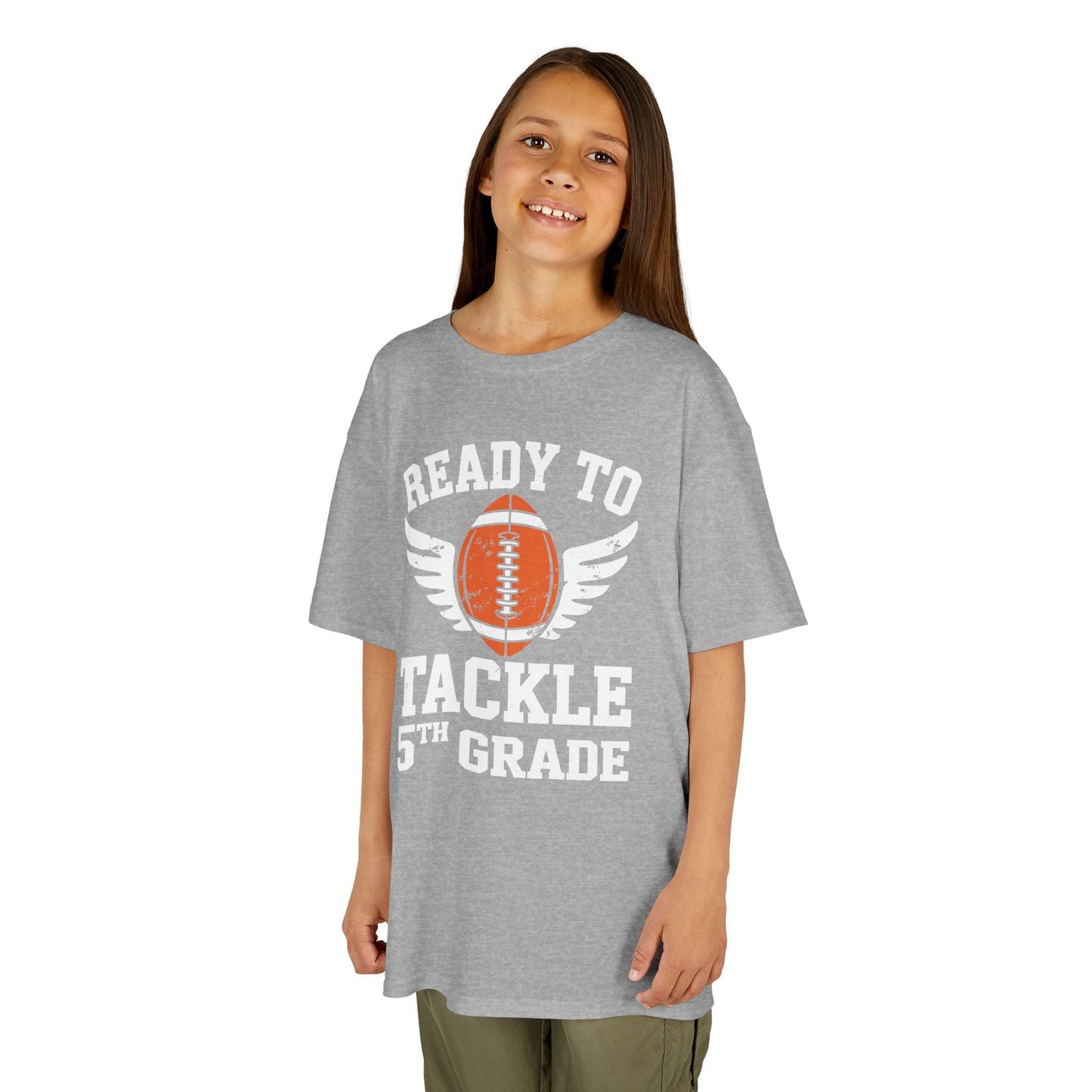 Ready To Tackle 5th Grade Football First Day Sport Kids T-Shirt