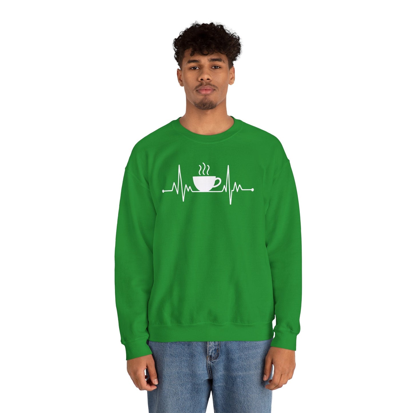 Coffee Heartbeat Drinking Coffee Sweatshirt