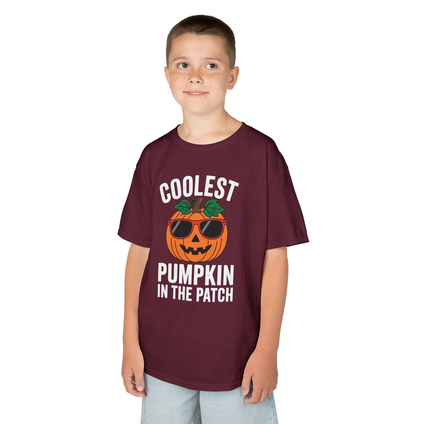 Kids Coolest Pumpkin In The Patch Halloween For Boys Girls T-Shirt