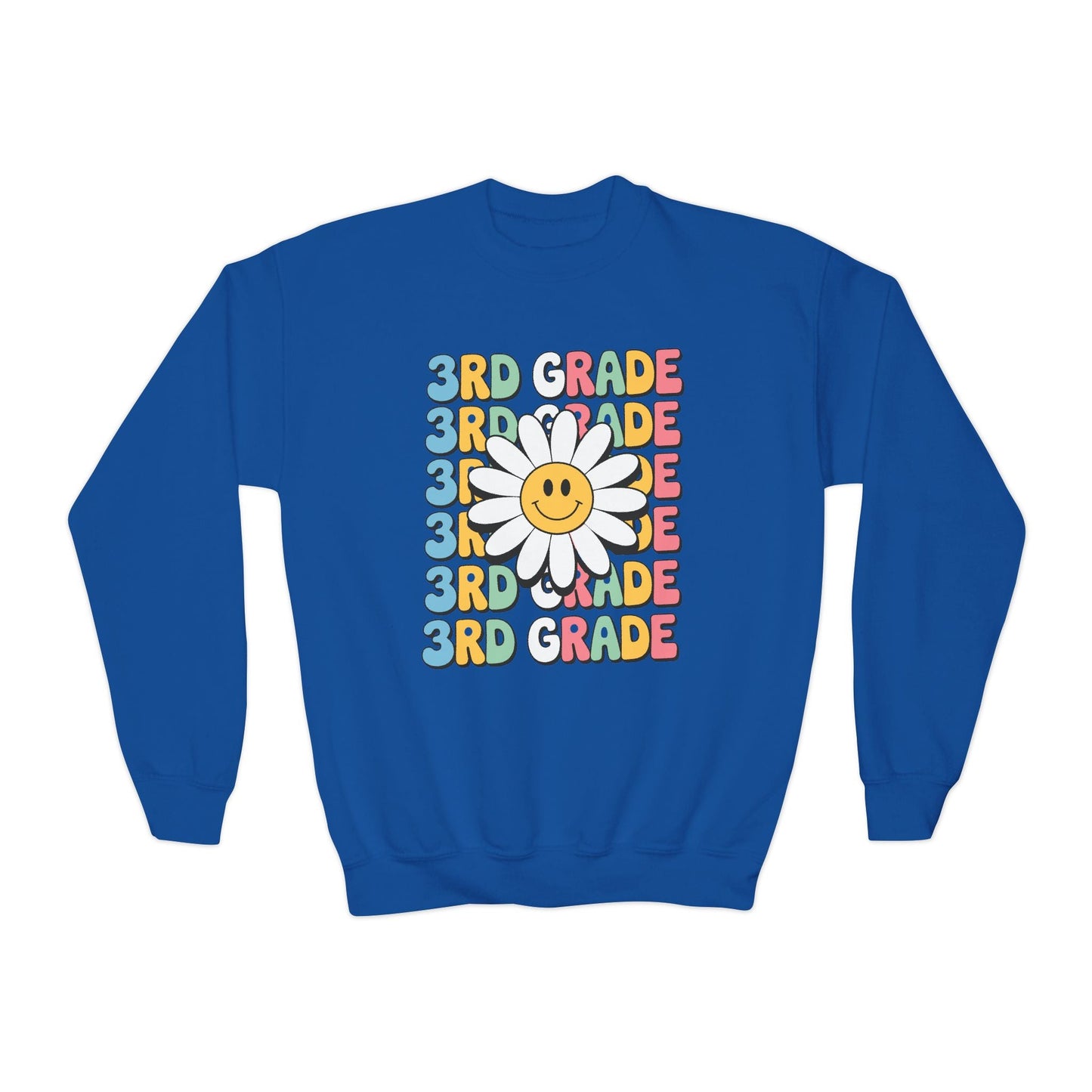 Groovy 3rd Grade Back To School First Day of Third Grade Sweatshirt