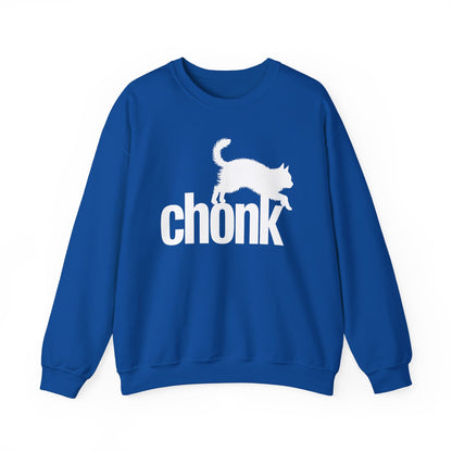 Chonk Cat Meme Funny Black Sweatshirt