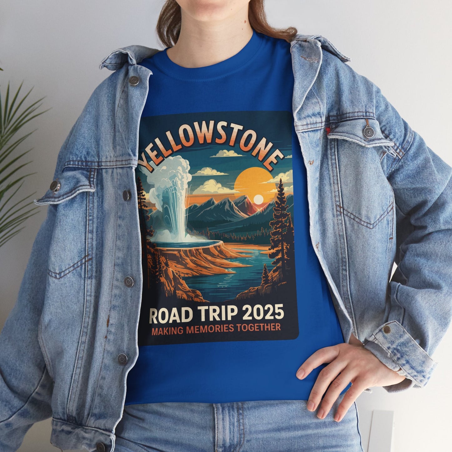 Yellowstone Family Road Trip 2025 National Park Outdoor T-Shirt
