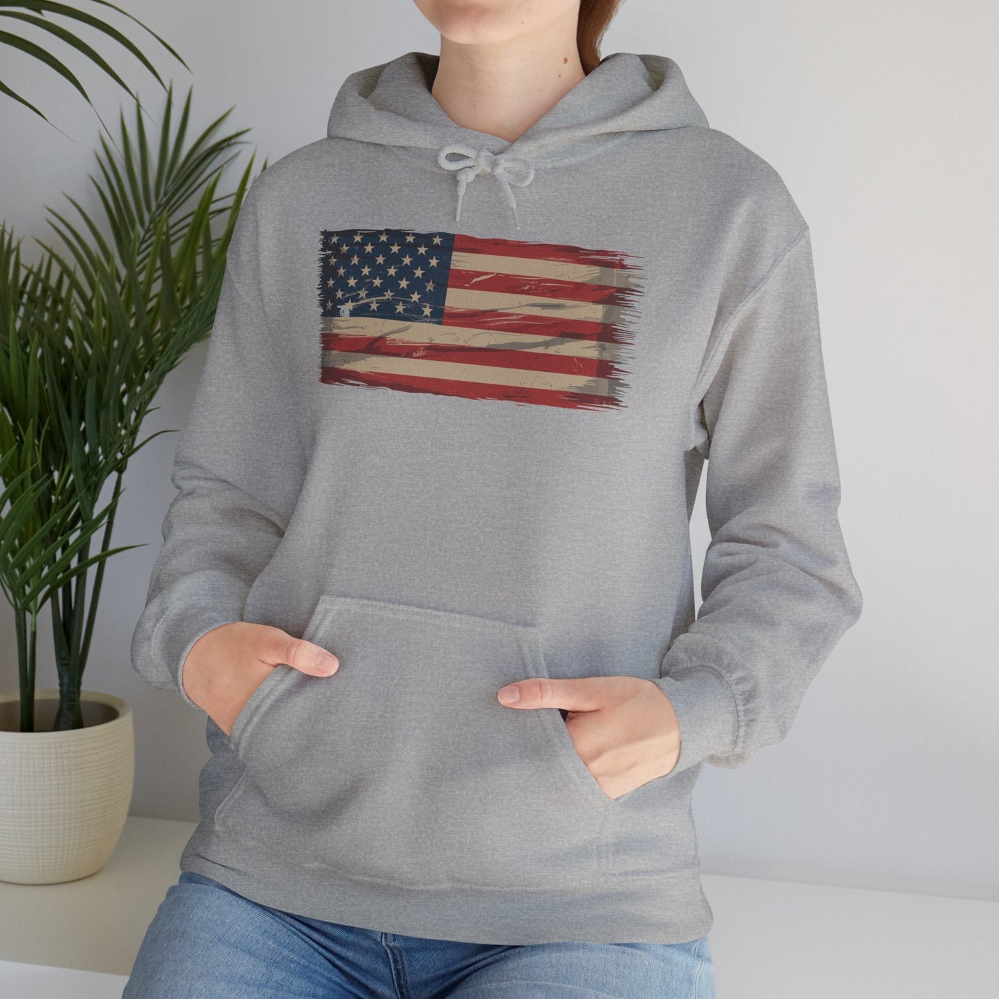 American Flag USA United States of America US 4th of July Hoodie