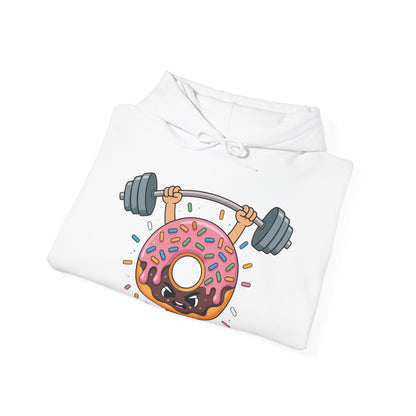 Funny Weightlifing Fitness Workout Gym Donut Lover Hoodie