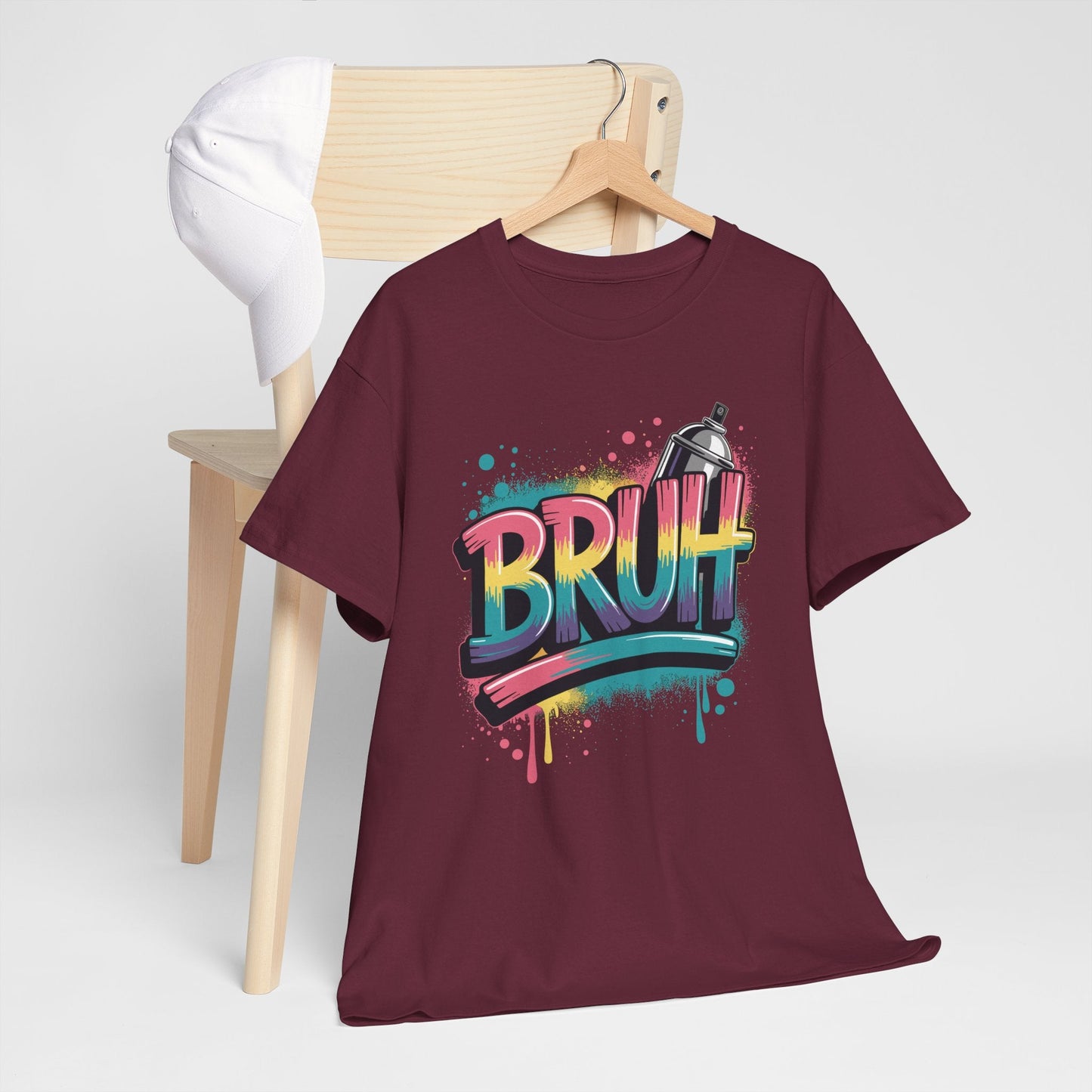 Bruh Graffiti Funny Saying Street Art Meme Men Boys T-Shirt