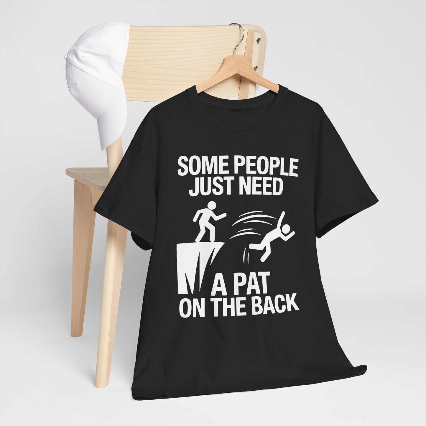 Funny Pat On The Back Adult Sarcastic Design T-Shirt