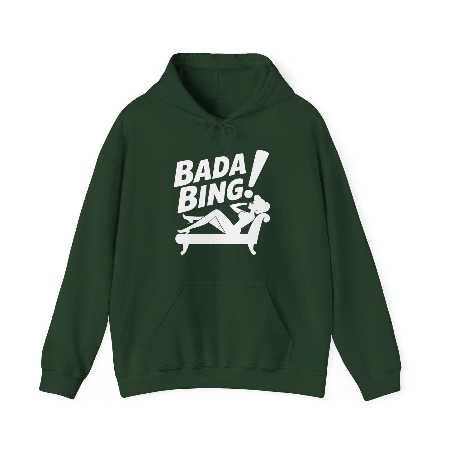 Funny Vintage Bada Sarcastic Bing Retro Sexy Girl Bada Bam Hoodie