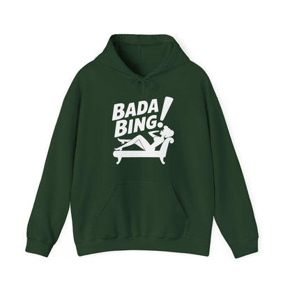 Funny Vintage Bada Sarcastic Bing Retro Sexy Girl Bada Bam Hoodie
