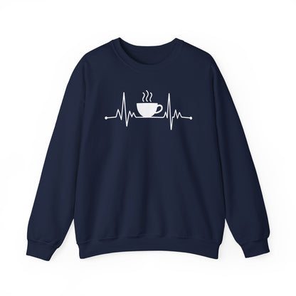 Coffee Heartbeat Drinking Coffee Sweatshirt