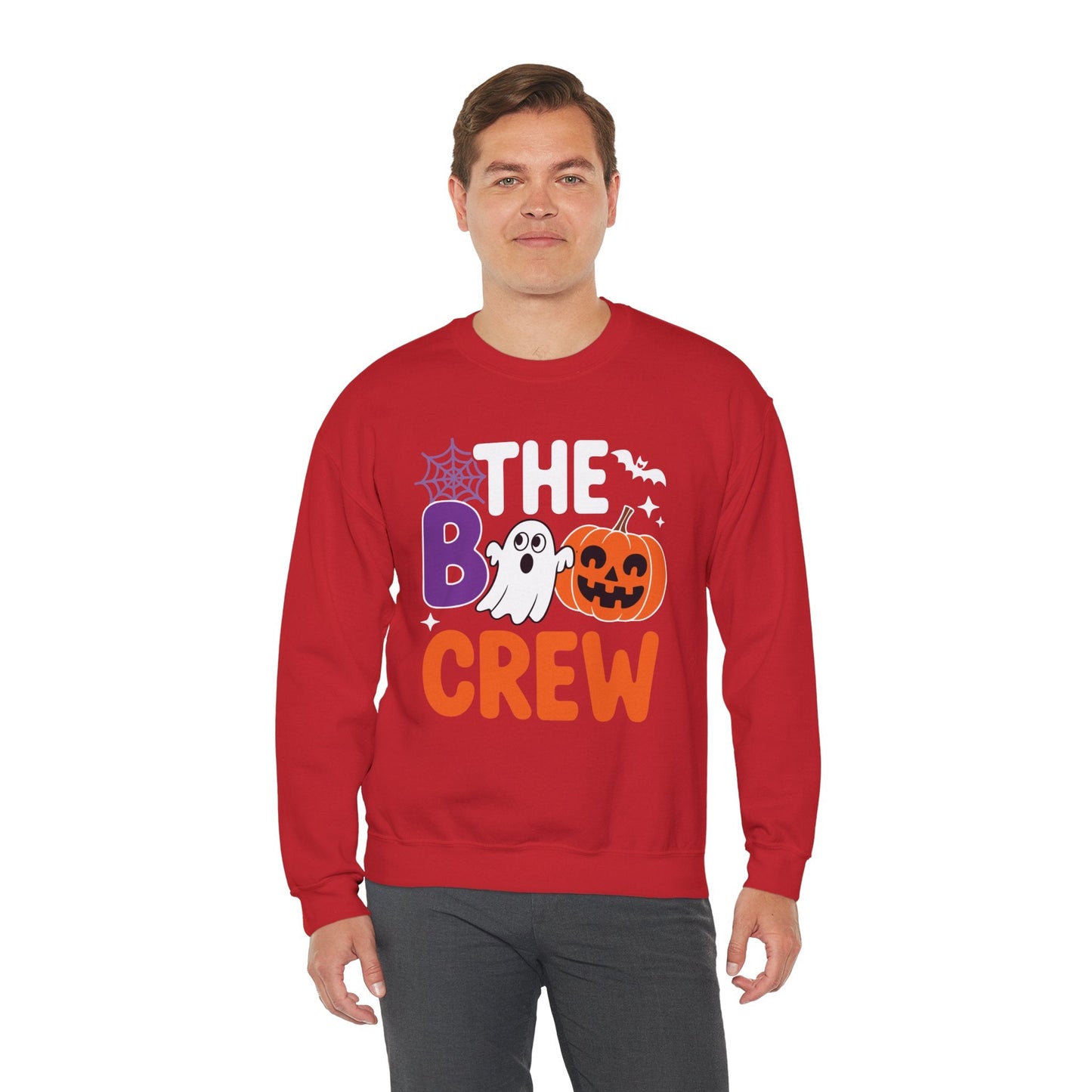Halloween The Boo Crew Cute Ghost Spooky Family Matching Sweatshirt