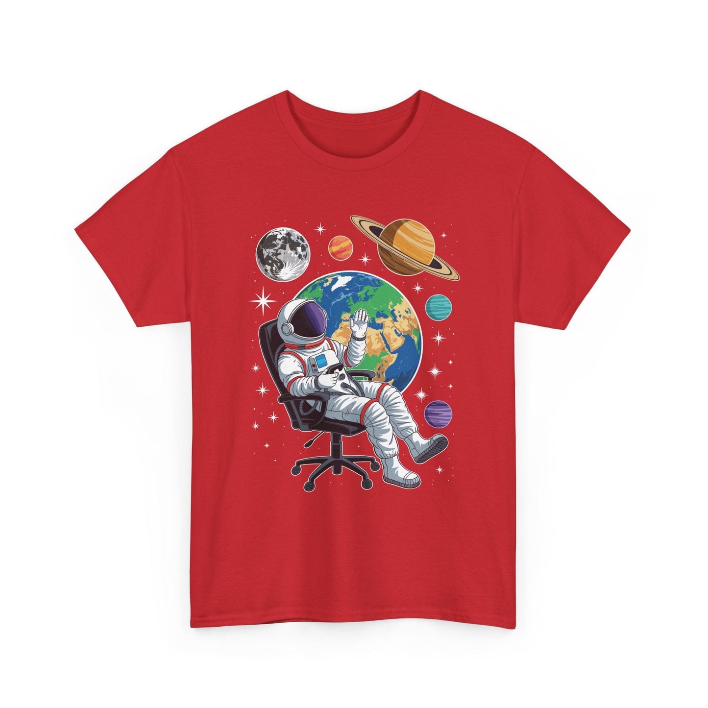 Astronaut Gamer Space Gaming System Planets T-Shirt