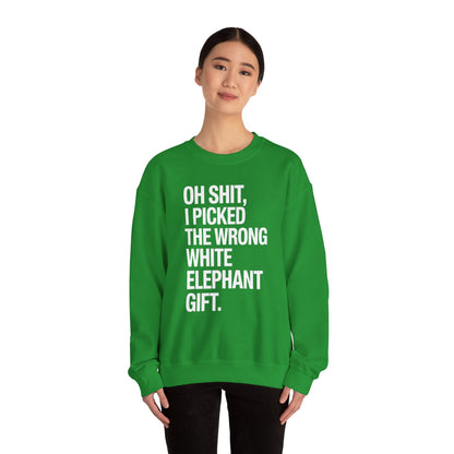 Oh Shit Funny White Elephant Gifts for Adults Under 15 20 Sweatshirt