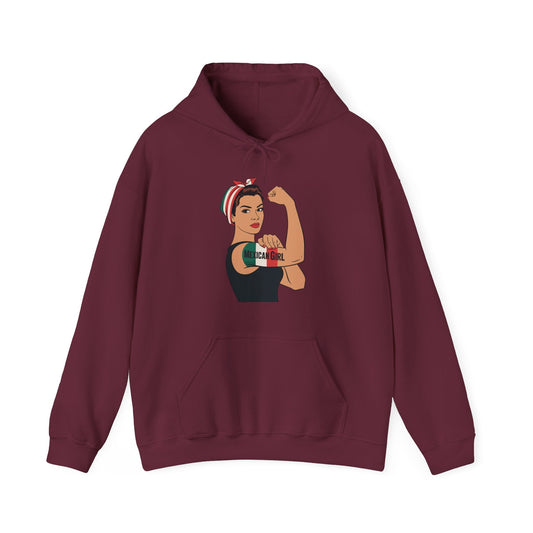 Mexican Girl Mujer Rosie Riveter Cinco De Mayo Fiesta Women Hoodie