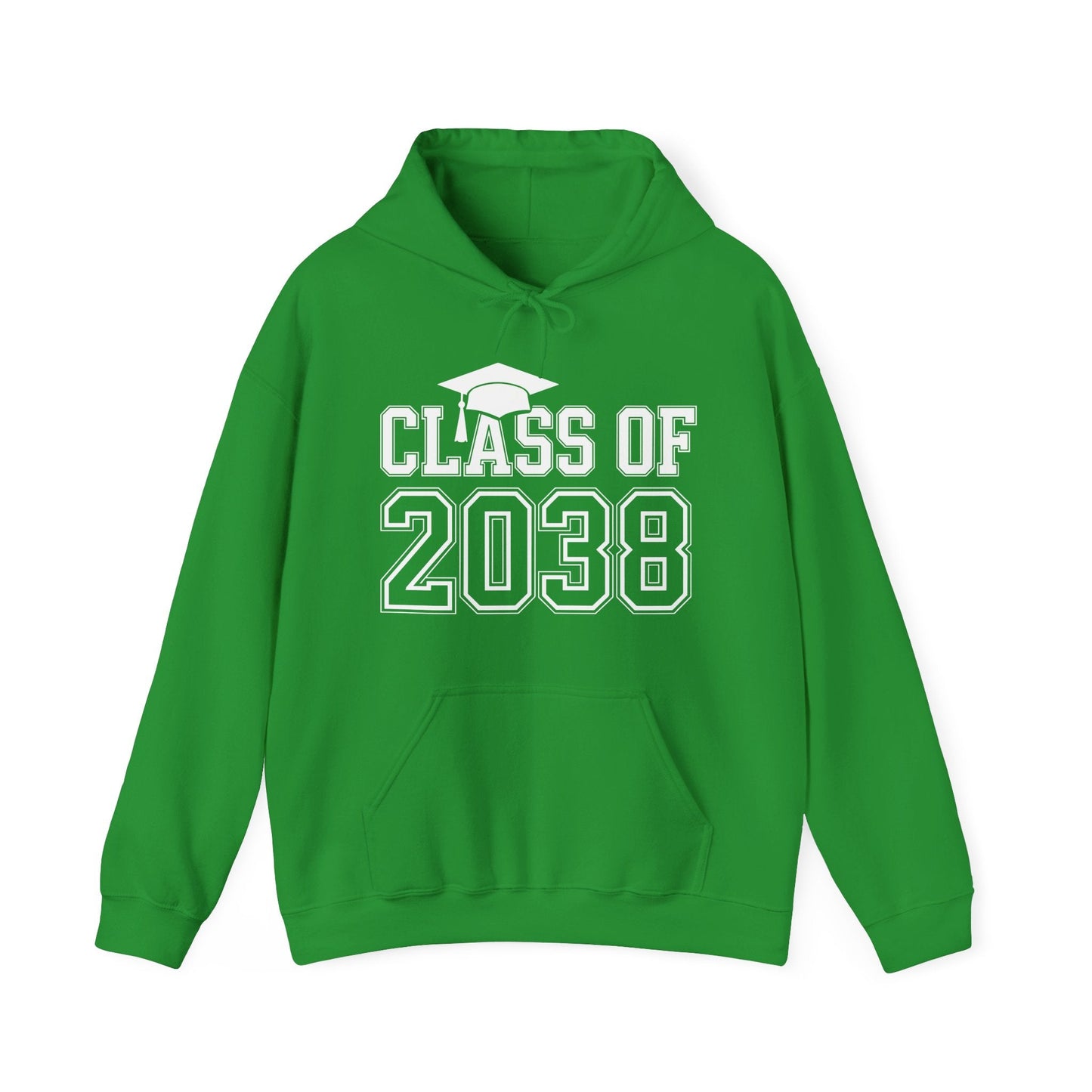 Class of 2038 Grow With Me Funny Kindergarten Back To School Hoodie