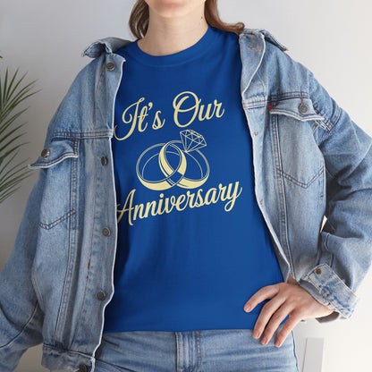 It's Our Anniversary Shirts for Married Couples Husband Wife T-Shirt