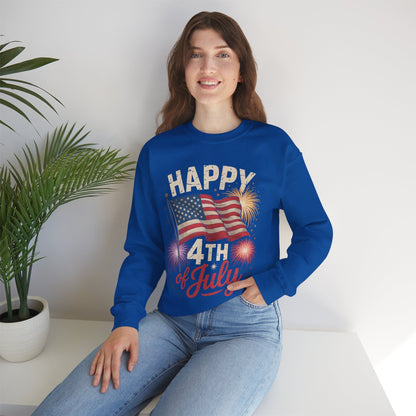 Happy 4th Of July Patriotic American US Flag 4th Of July Sweatshirt