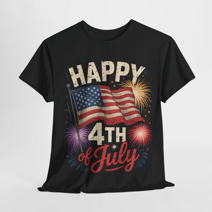 Happy 4th Of July Patriotic American US Flag 4th Of July T-Shirt