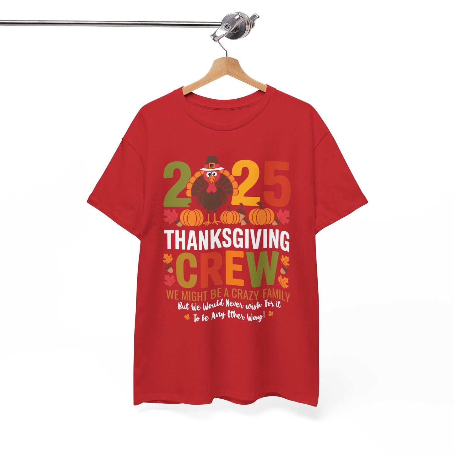 Family Thanksgiving 2025 Thanksgiving Crew Turkey Matching T-Shirt