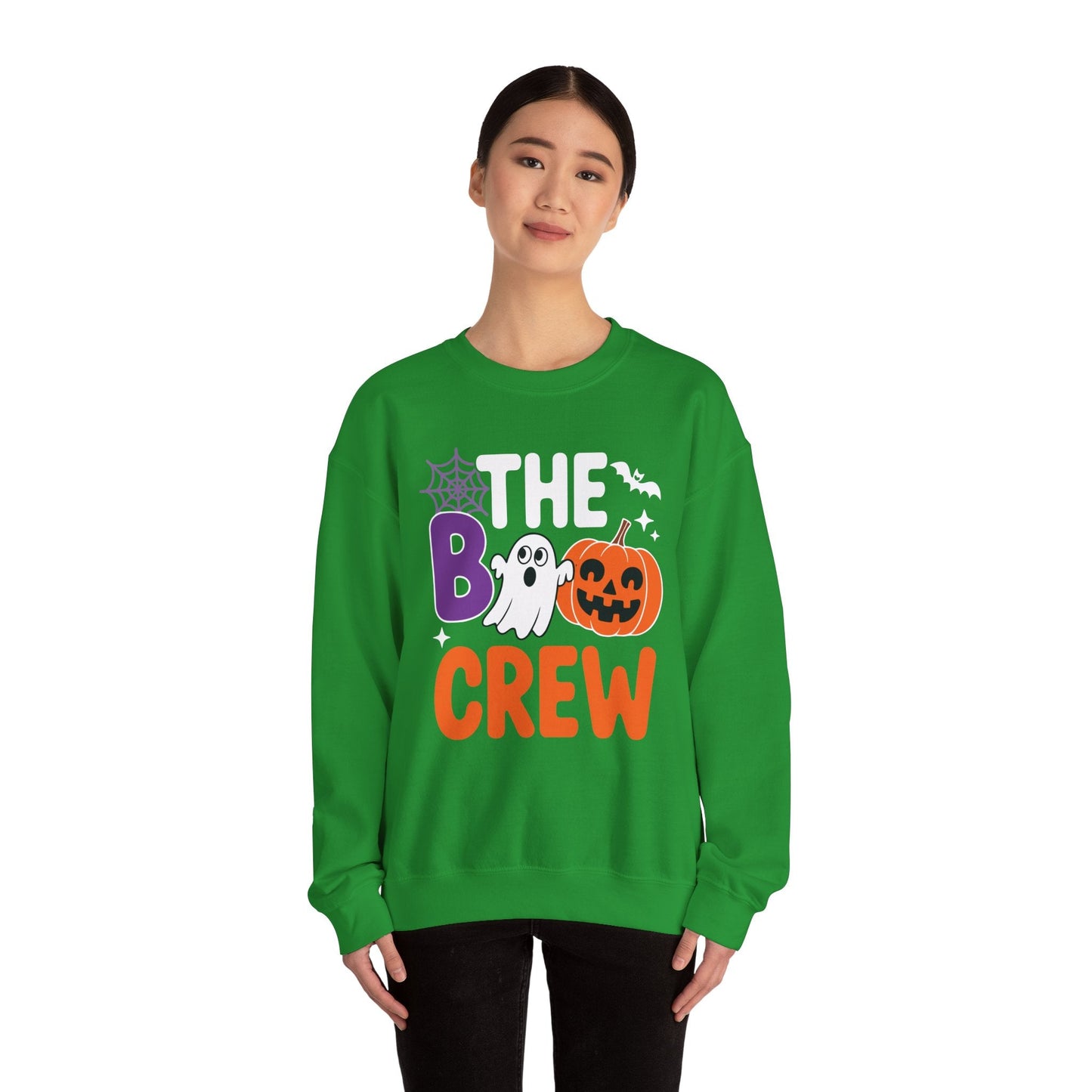 Halloween The Boo Crew Cute Ghost Spooky Family Matching Sweatshirt