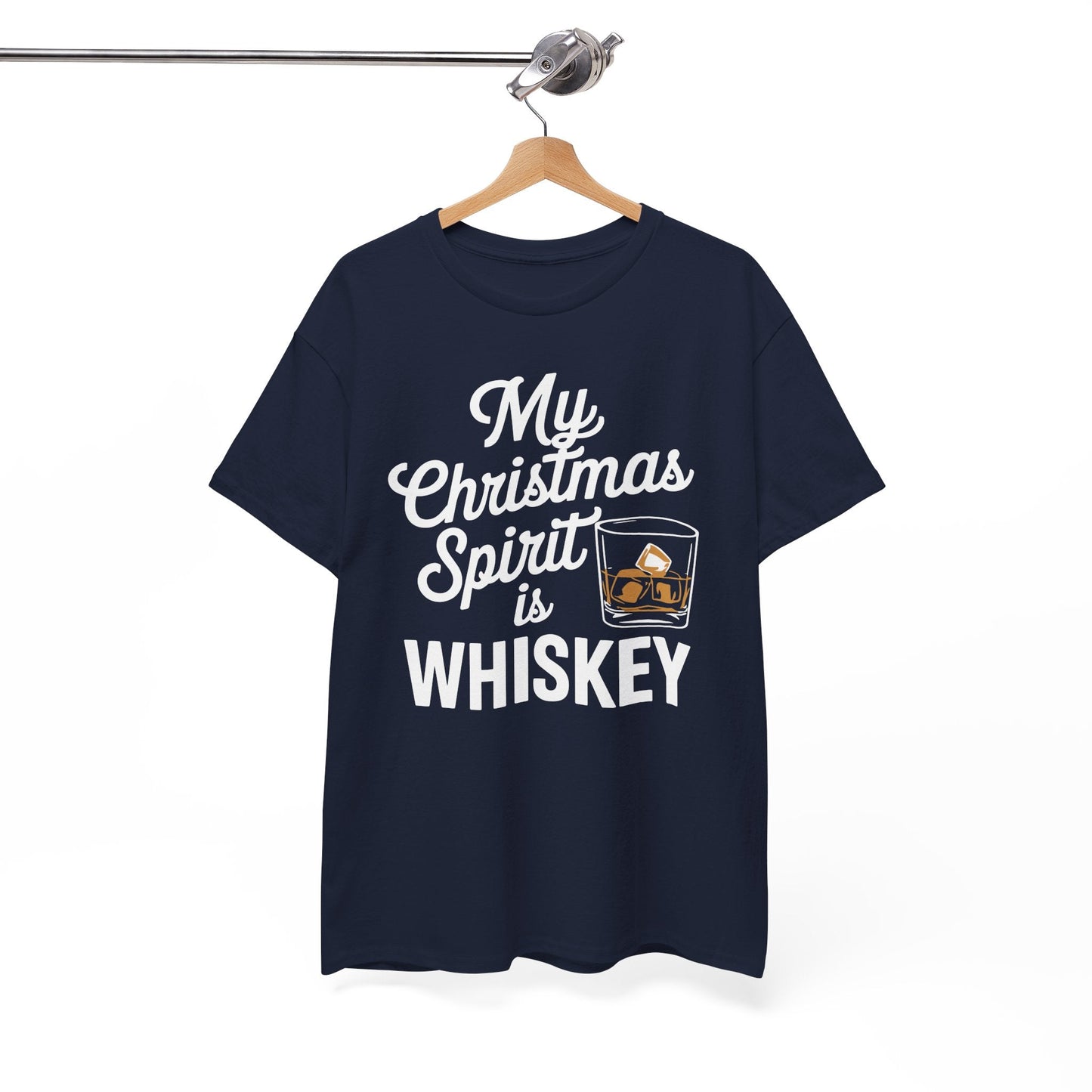 Funny Christmas Drinking Shirt Whiskey Liquor Drinker Saying T-Shirt