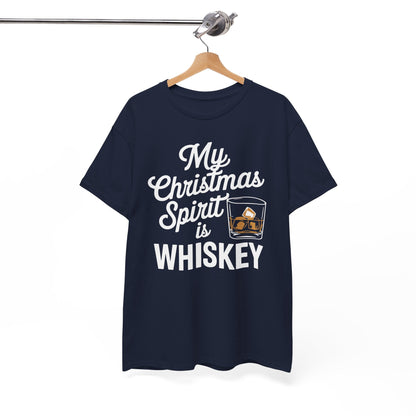 Funny Christmas Drinking Shirt Whiskey Liquor Drinker Saying T-Shirt
