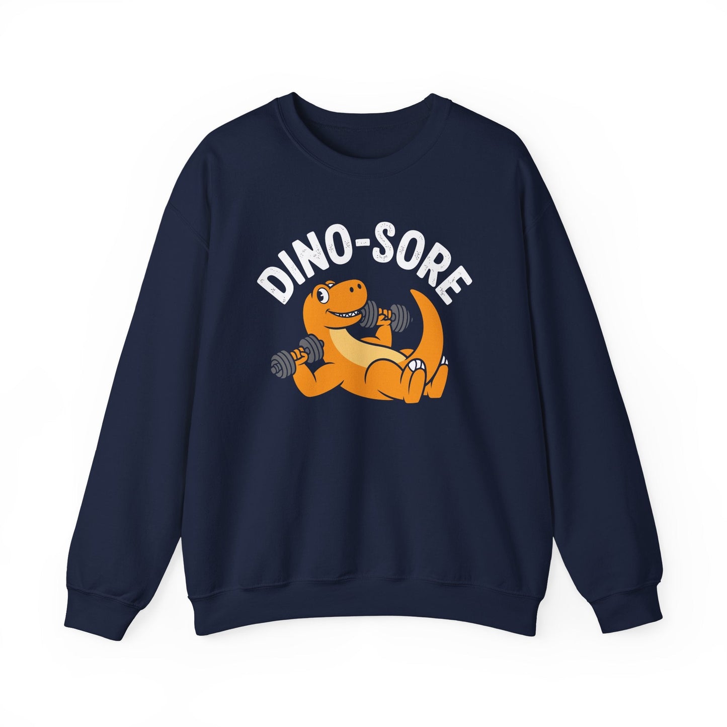 Gym Workout Dino Sore Exercise Fitness Boys Women Men Sweatshirt