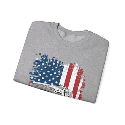 Monster Truck USA Flag American Sweatshirt