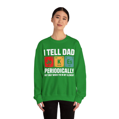 I Tell Dad Jokes Periodically Element Vintage Father's Day Sweatshirt