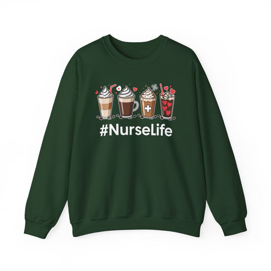 Nurse Life Funny Coffee Nurses Fuel Registered Nurse Medical Sweatshirt