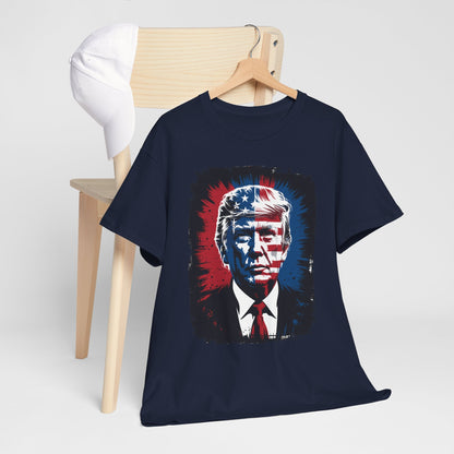 President Trump Portrait 4th July T-Shirt