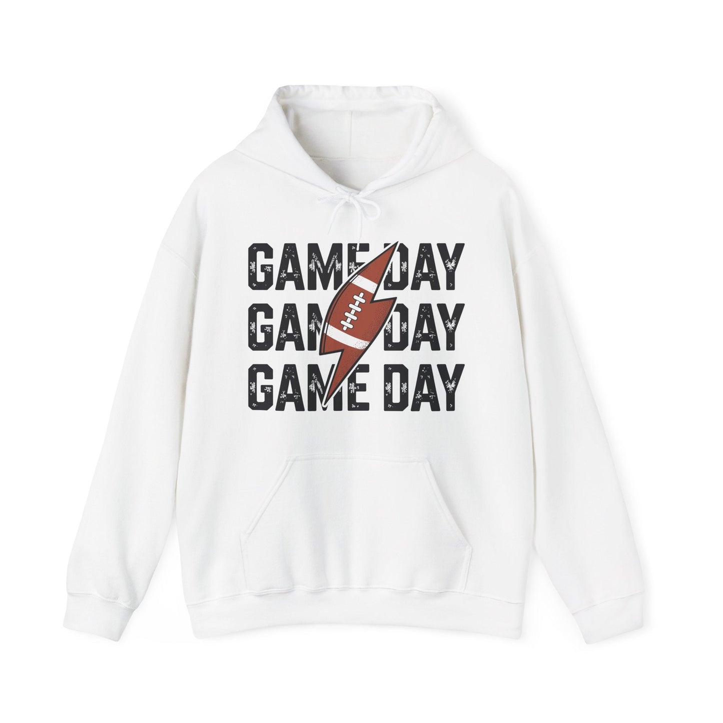 Vintage Game Day Football Lightning Bolt Funny Team Sport Hoodie