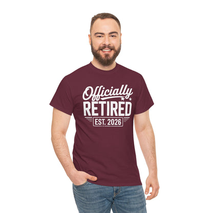 Funny Retirement 2026 Officially Retired Vintage Humor T-Shirt