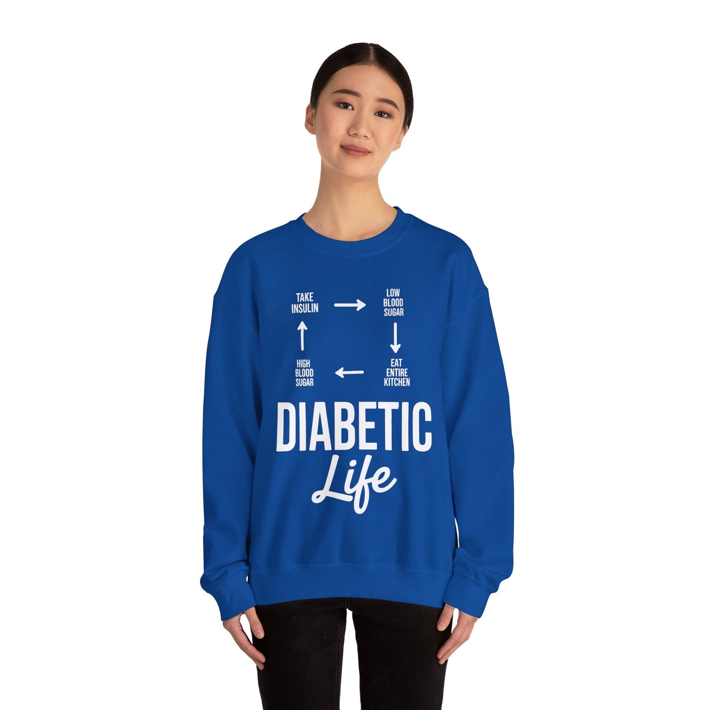 Funny Diabetic Type 1 Diabetes T1D Diabetes Awareness Sweatshirt