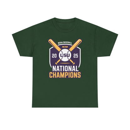 LSU Baseball 2025 National Champions Logo T-Shirt
