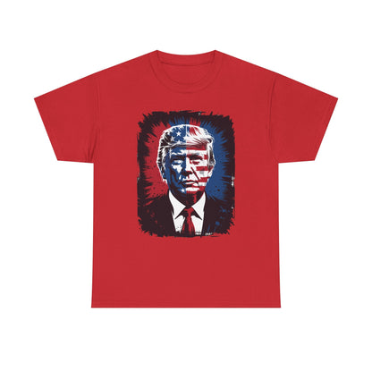 President Trump Portrait 4th July T-Shirt