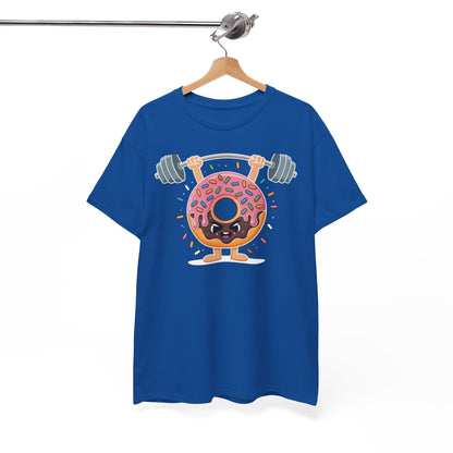 Funny Weightlifing Fitness Workout Gym Donut Lover T-Shirt